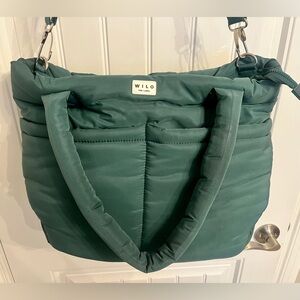Wilo The Label Turquoise Puffer Tote Bag